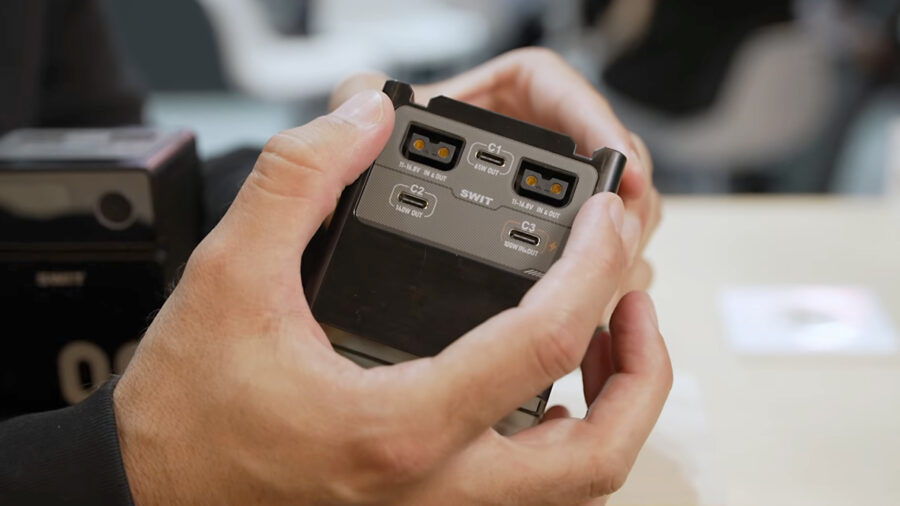 SWIT Omni batteries are splash-resistant