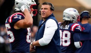 Mike Vrabel and the Patriots will look to keep their winning ways going.
