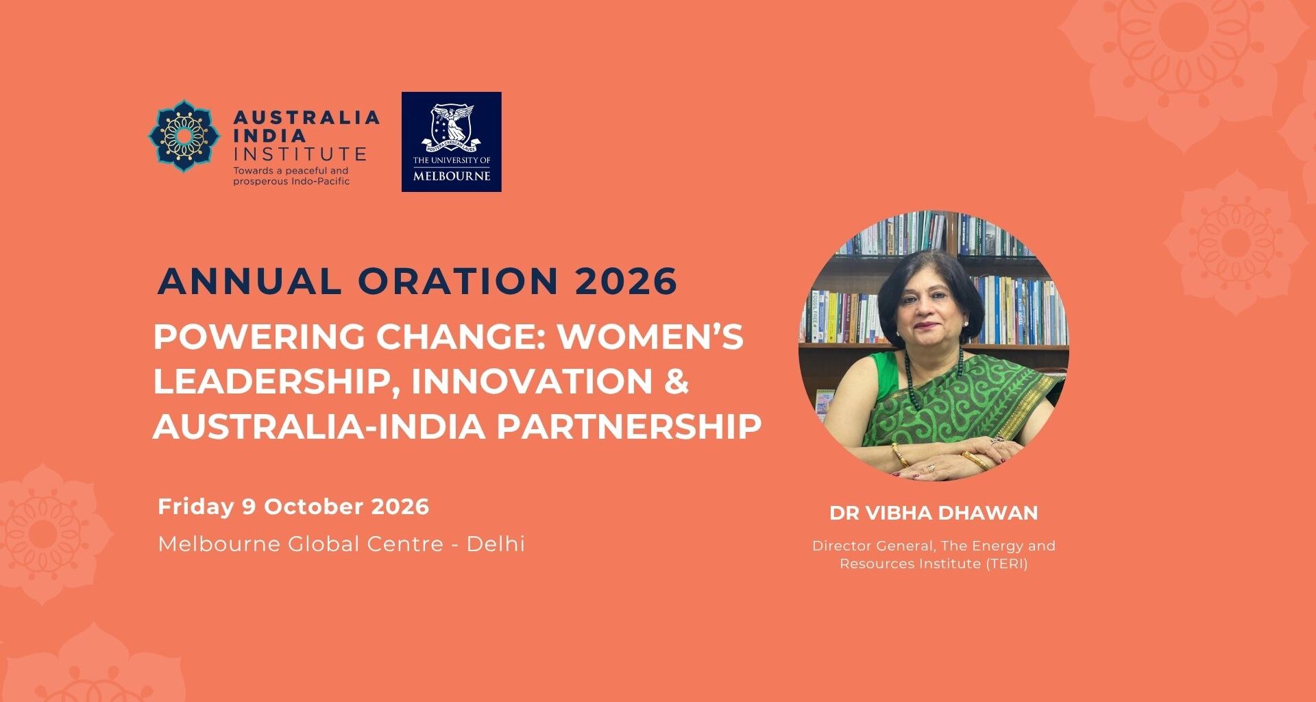 Australia India Institute Annual Oration 2026: Powering Change: Women’s Leadership, Innovation and the Australia-India Partnership