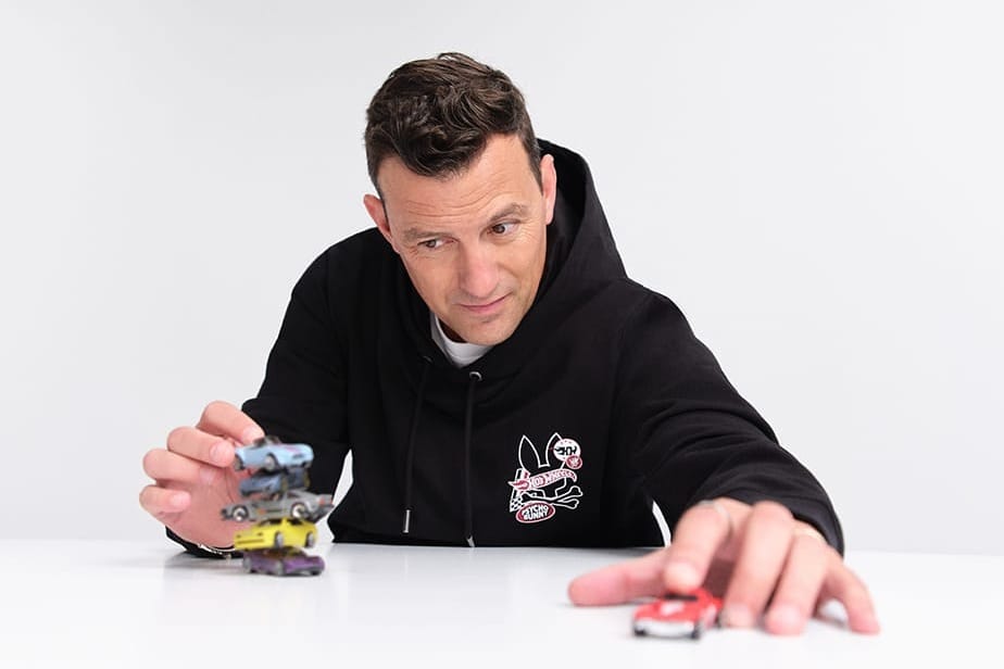 Will Buxton fronts new Hot Wheels x Psycho Bunny collection