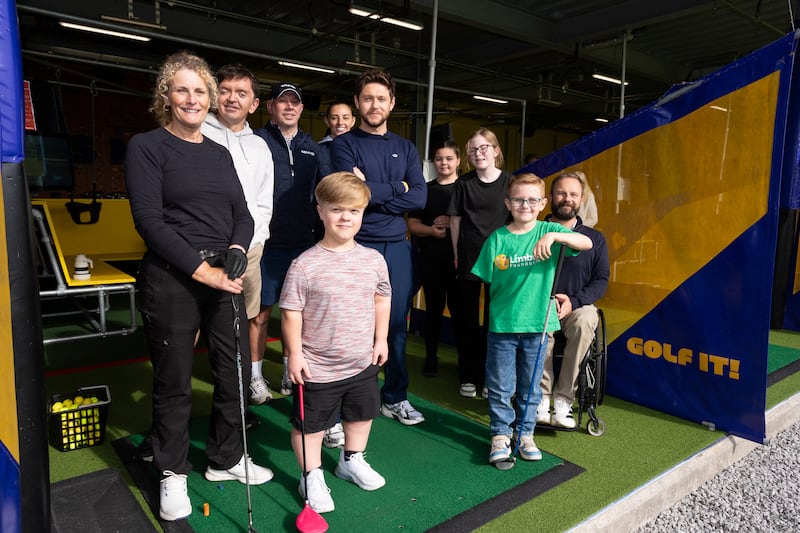 Singer-songwriter and R&A Ambassador 
Niall Horan made a surprise visit to Golf It! in Glasgow to see first-hand the progress of its Disability Golf Programme. Photograph: R&A