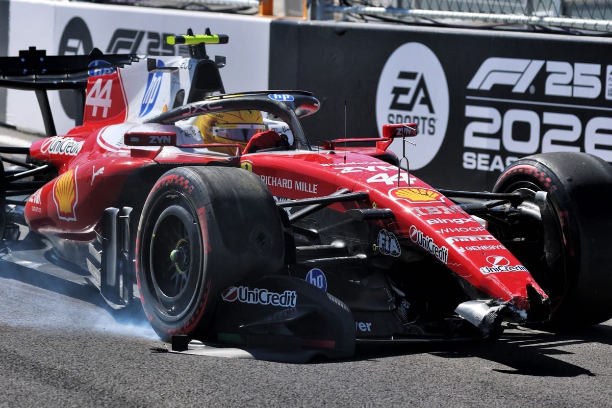 Hamilton, Bearman crash in final Madrid F1 practice