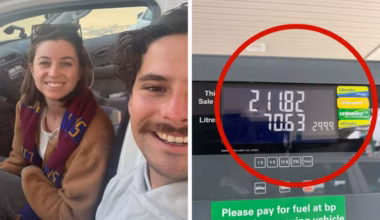 Brisbane couple drive 1746km, spend $680 on diesel as airfares to Melbourne skyrocket for AFL grand final