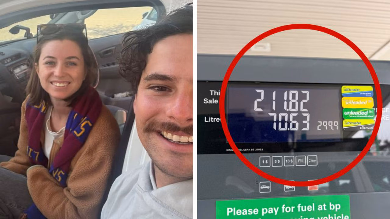 Brisbane couple drive 1746km, spend $680 on diesel as airfares to Melbourne skyrocket for AFL grand final