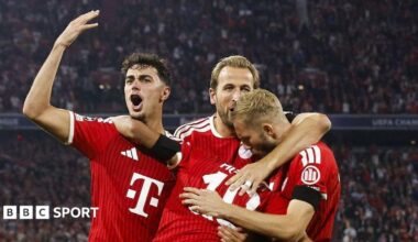 Bayern Munich 5-0 Bodo/Glimt: Harry Kane scores in rout as German giants win in Champions League