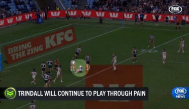 Trindall to play through pain in finals