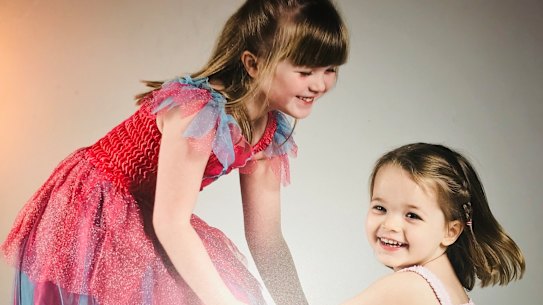 Kate Savage with her sister Bethany.