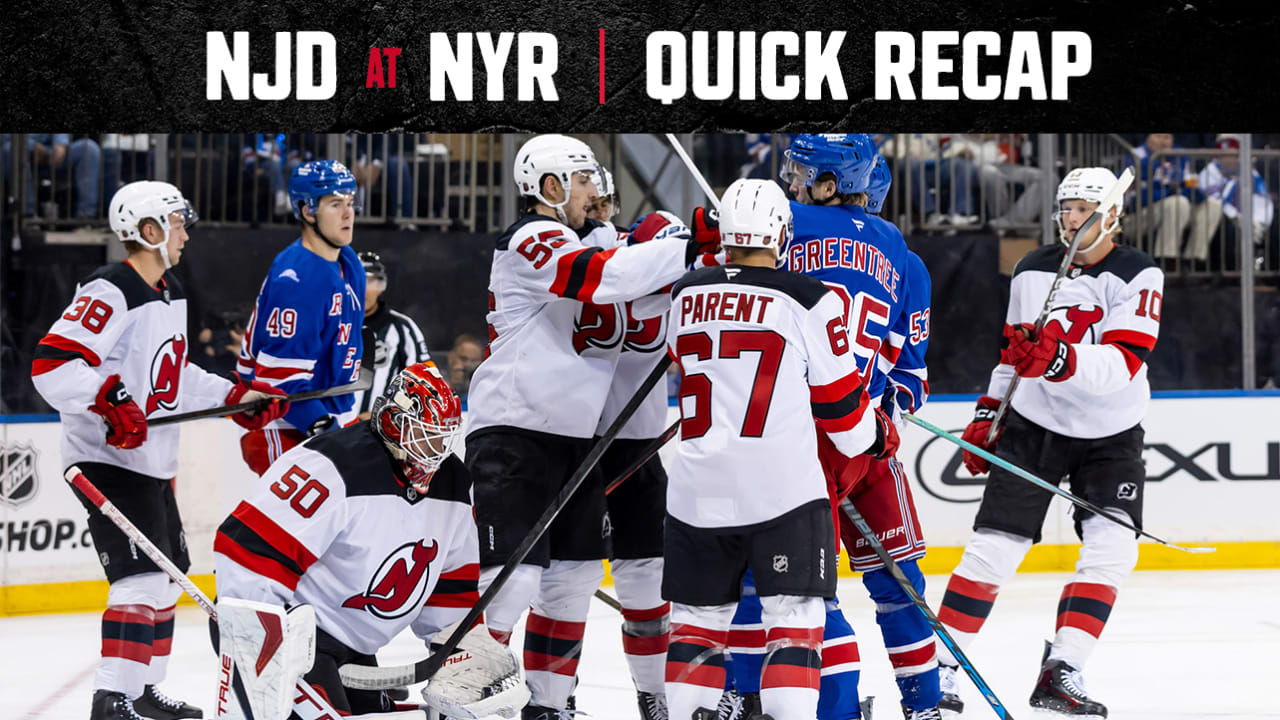 QUICK RECAP: Rangers 4, Devils 3 (SO)