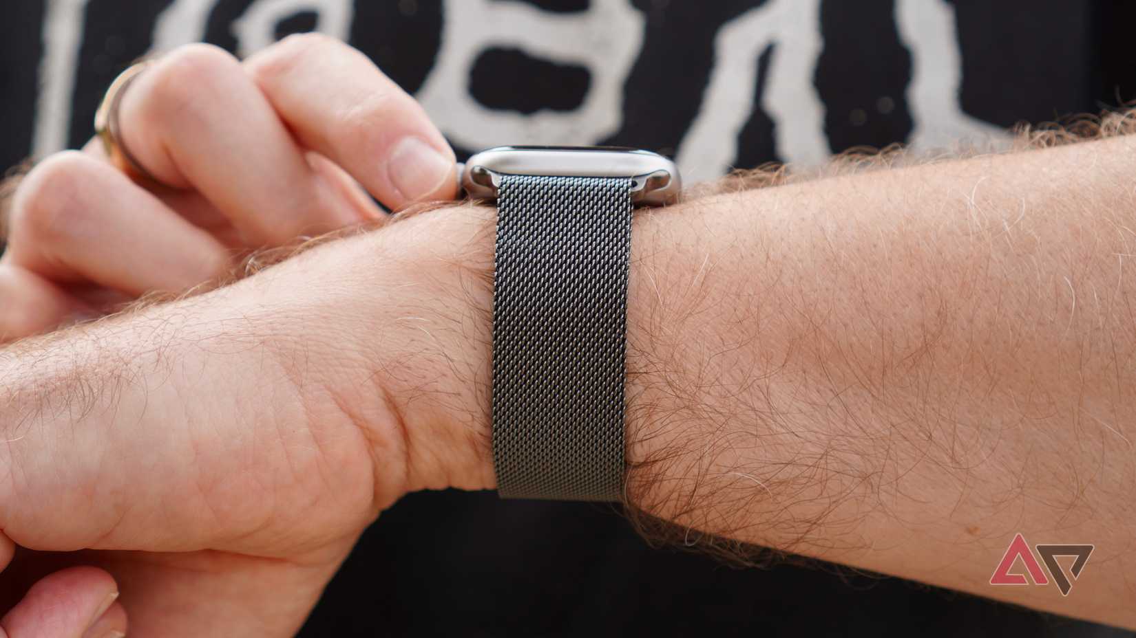 A person wearing the Apple Watch Series 11