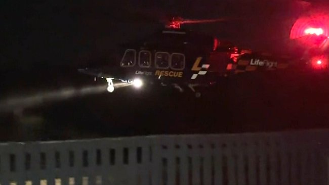 A LifeFlight helicopter was deployed to Fernvale after a man was struck by a car.