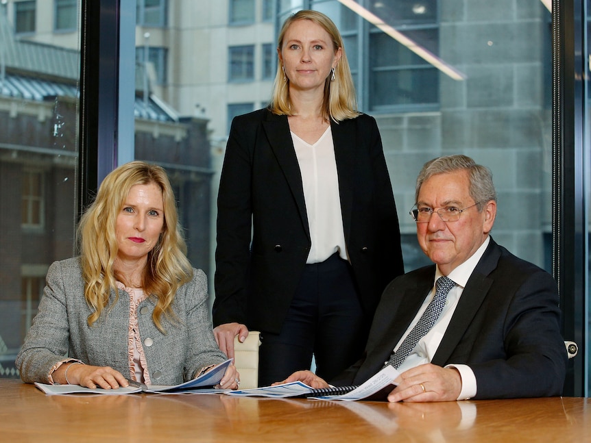 ASIC Commissioner Simone Constant, ASIC Executive Director of Markets Calissa Aldridge and ASIC Chair Joe Longo