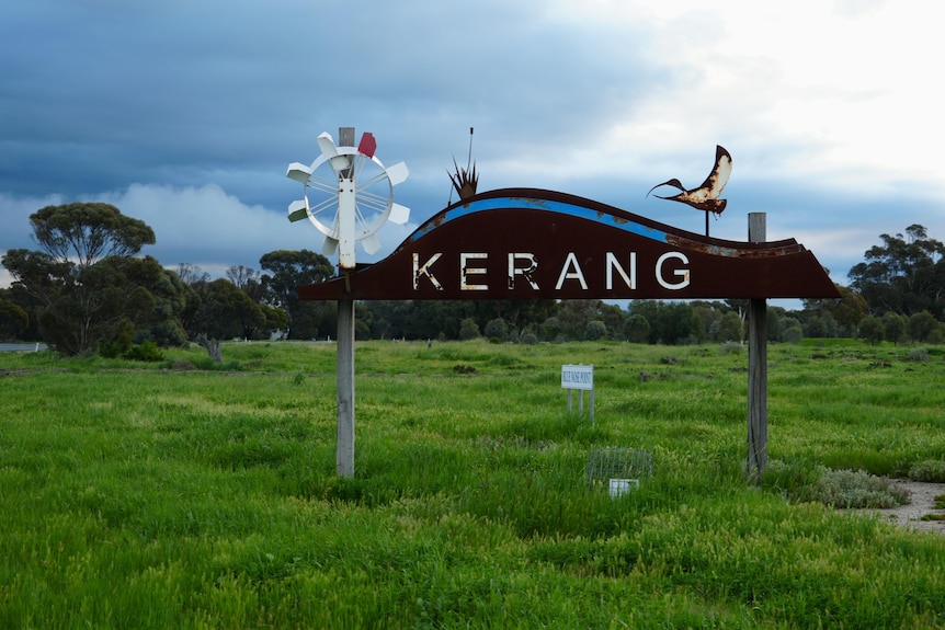 A Kerang town sign