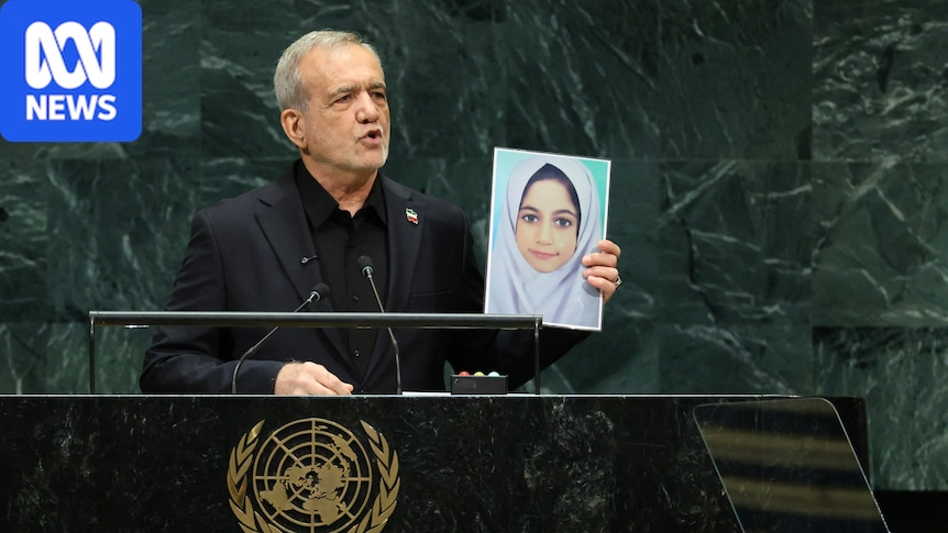 Iranian President Masoud Pezeshkian addresses United Nations in New York