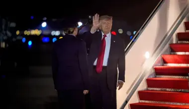 Donald Trump lashes out at ABC News reporter Rachel Scott during tense exchange on Dallas airport tarmac