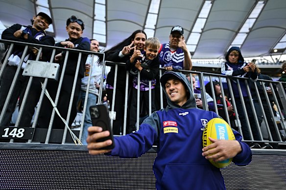 Dual premiership player Shai Bolton is one of three Dockers who have played in premierships at another club. 