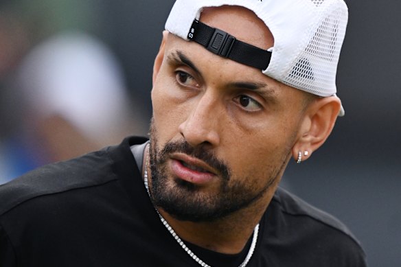 Australian tennis player Nick Kyrgios.