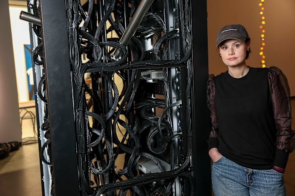 Bennetts calls her work a “techno-fascist monument”.