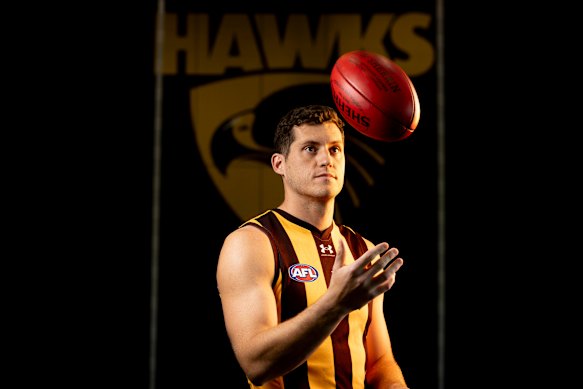 Lloyd Meek says his coach Sam Mitchell embodies the values Hawthorn want to be known for. 