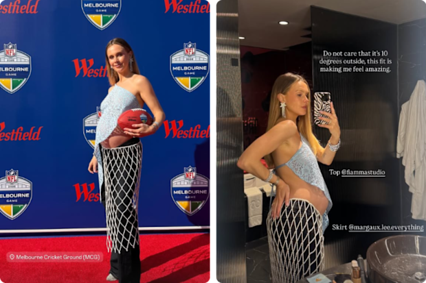 DJ Tigerlily showed off her outfit on Instagram.