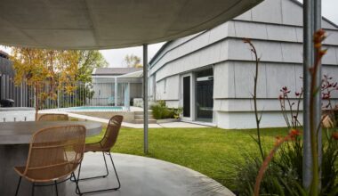 Inside a sculptural addition to a South Perth bungalow