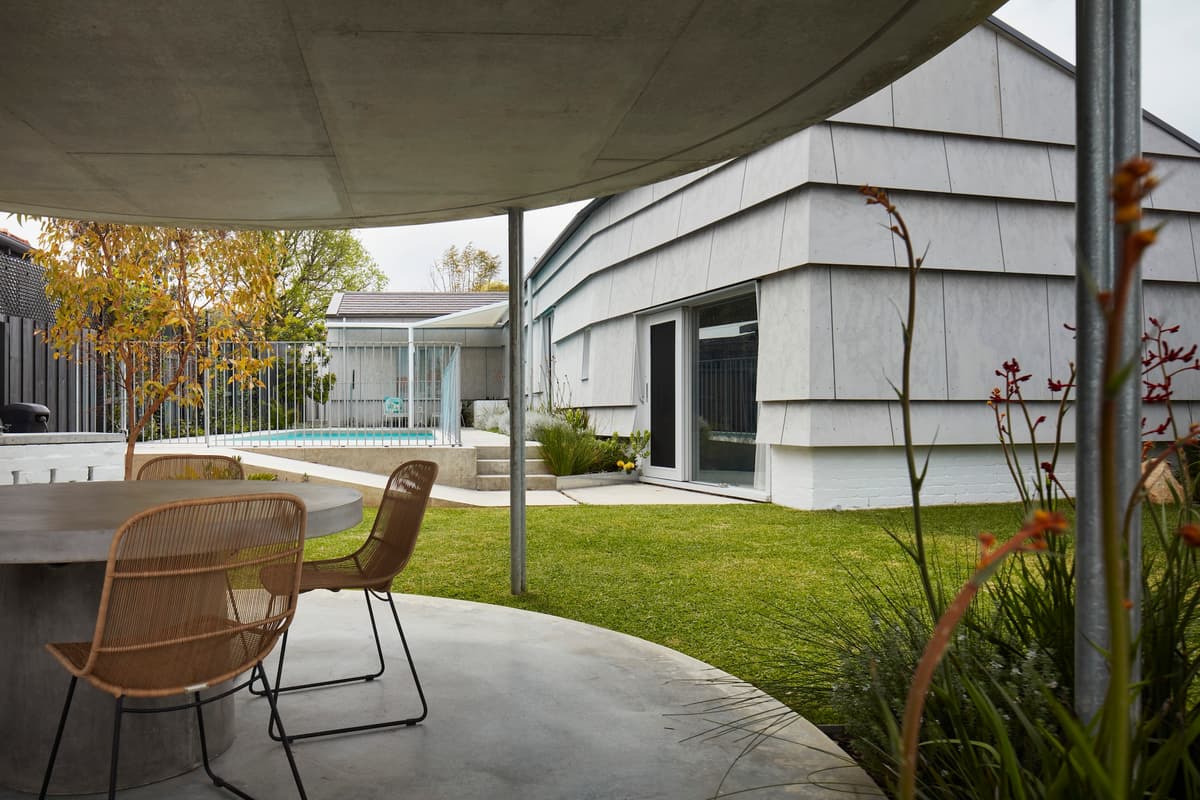 Inside a sculptural addition to a South Perth bungalow