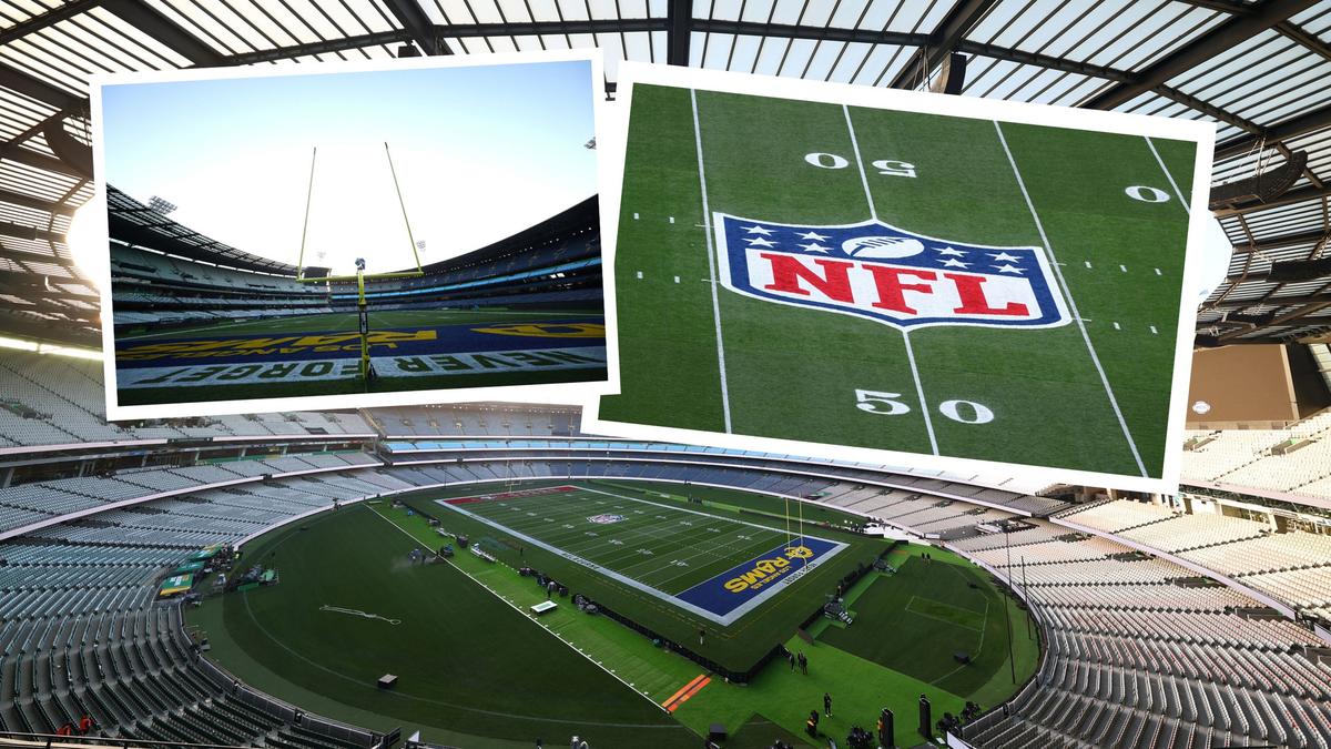 SEE THE PICS: Inside the MCG ahead of historic NFL clash between LA Rams and San Francisco 49ers