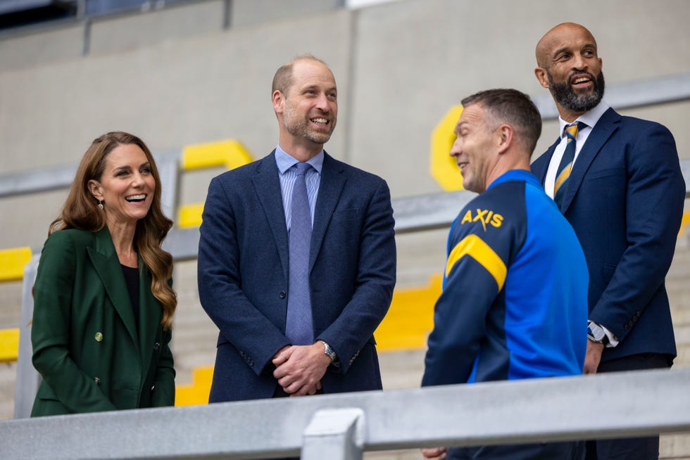 The Prince And Princess Of Wales Visit AMT Headingley Rugby Stadium