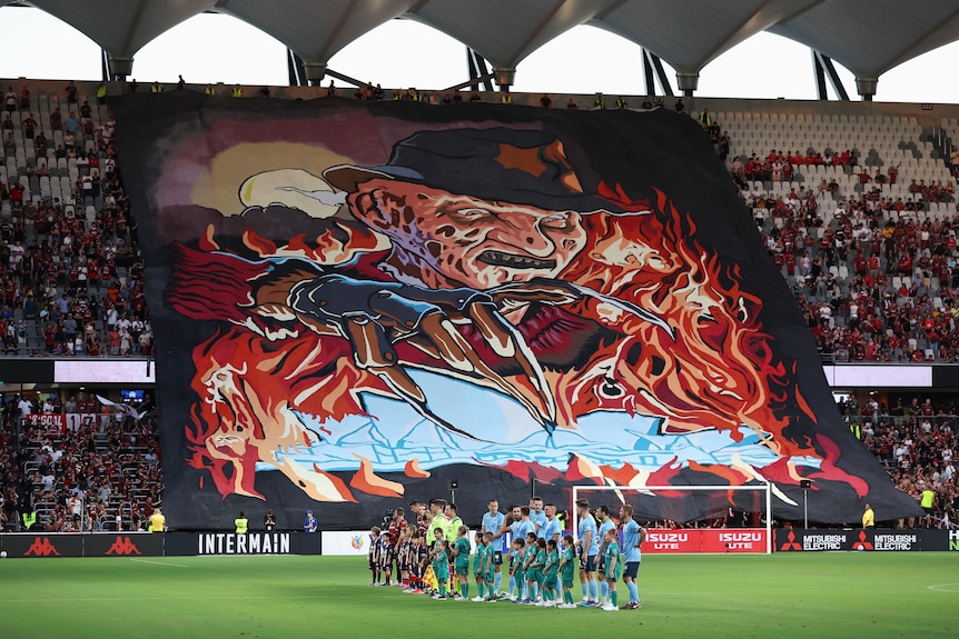 Western Sydney Wanderers Freddy Krueger banner