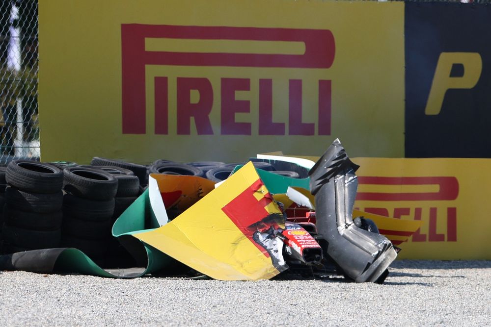Charles Leclerc, Ferrari crash