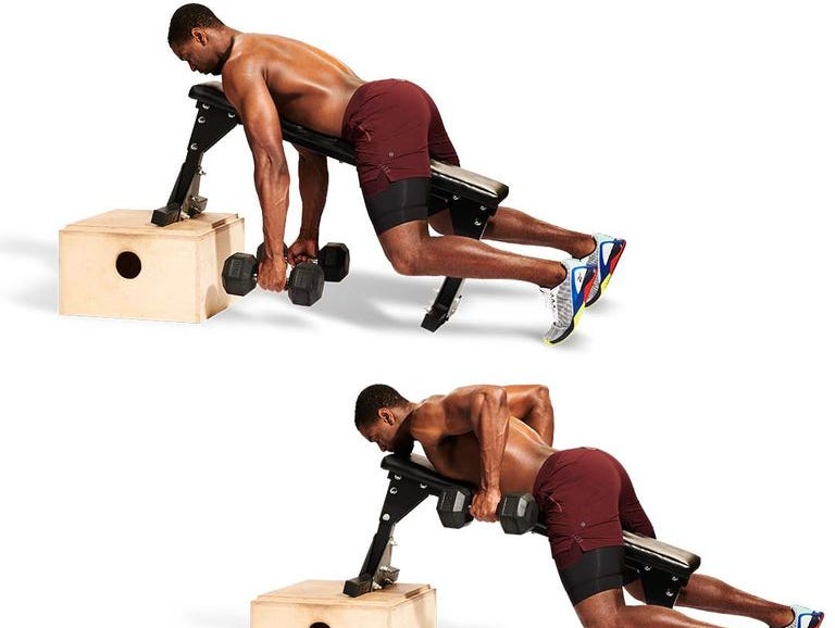 chest supported dumbbell row
