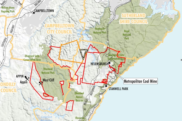 A map showing the proposed boundary changes.