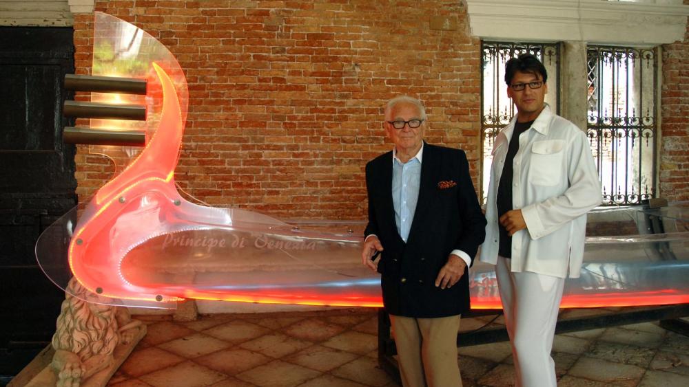 Pierre Cardin and Rodrigo Basilicati-Cardin