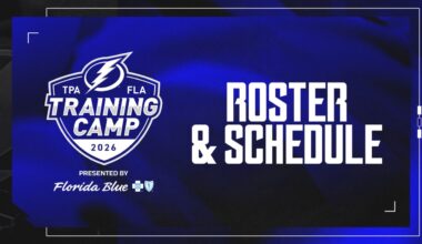 Lightning announce roster & schedule for 2026 training camp, presented by Florida Blue