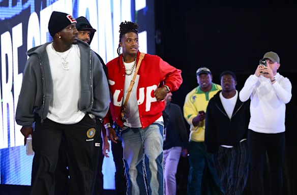 The San Francisco 49ers were at the MCG for Friday night’s elimination final between Geelong and Carlton.
