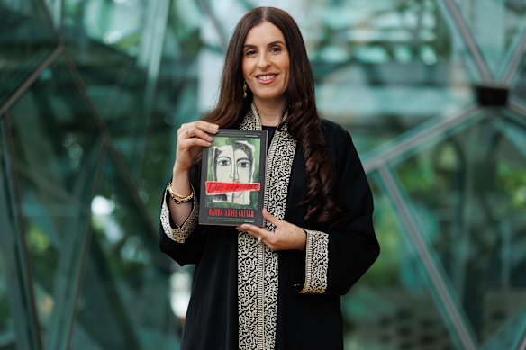 Randa Abdel-Fattah with her novel, Discipline.