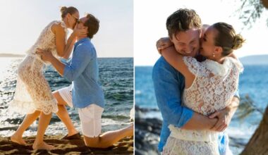 Australian Olympic legend Ariarne Titmus announces engagement to Mac Powell: ‘Forever’
