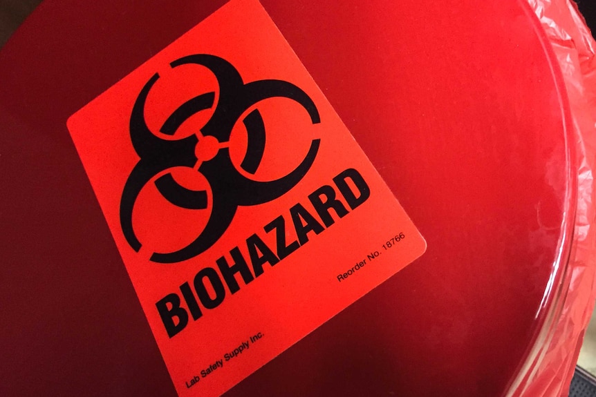 Biohazard label