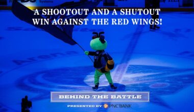 Fire the cannon! Blue Jackets defeat Wings 1-0!