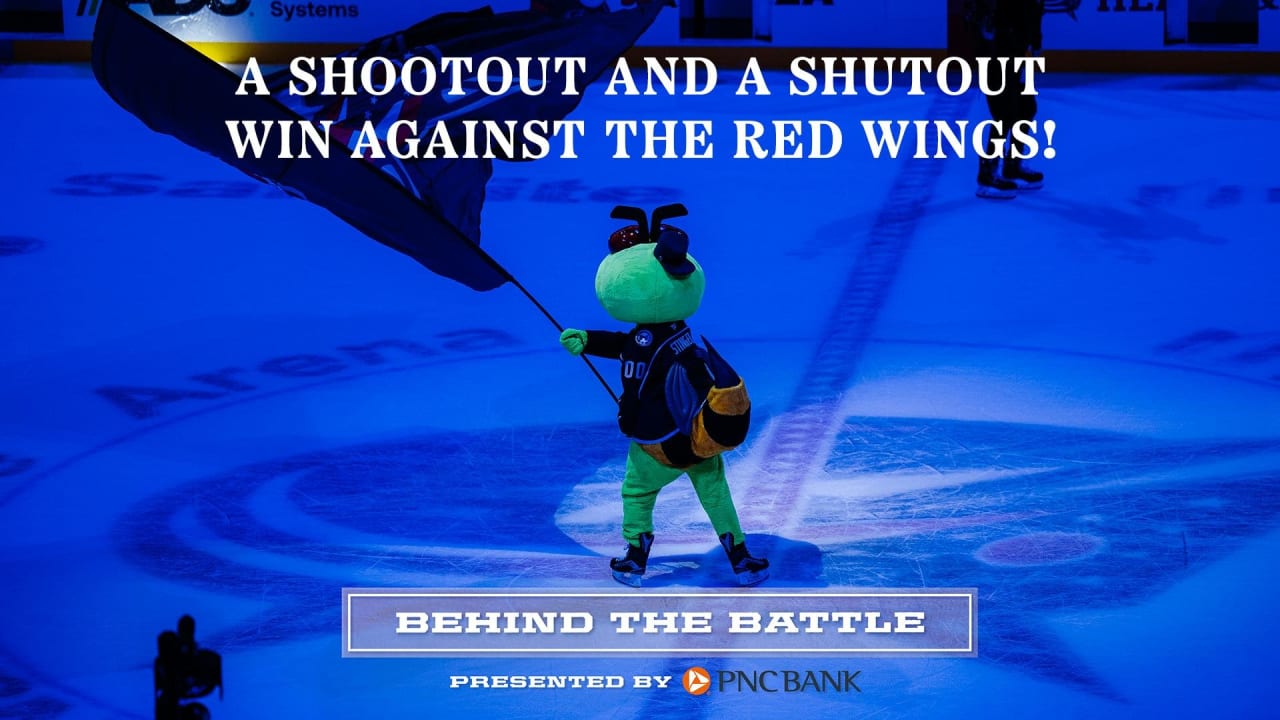 Fire the cannon! Blue Jackets defeat Wings 1-0!