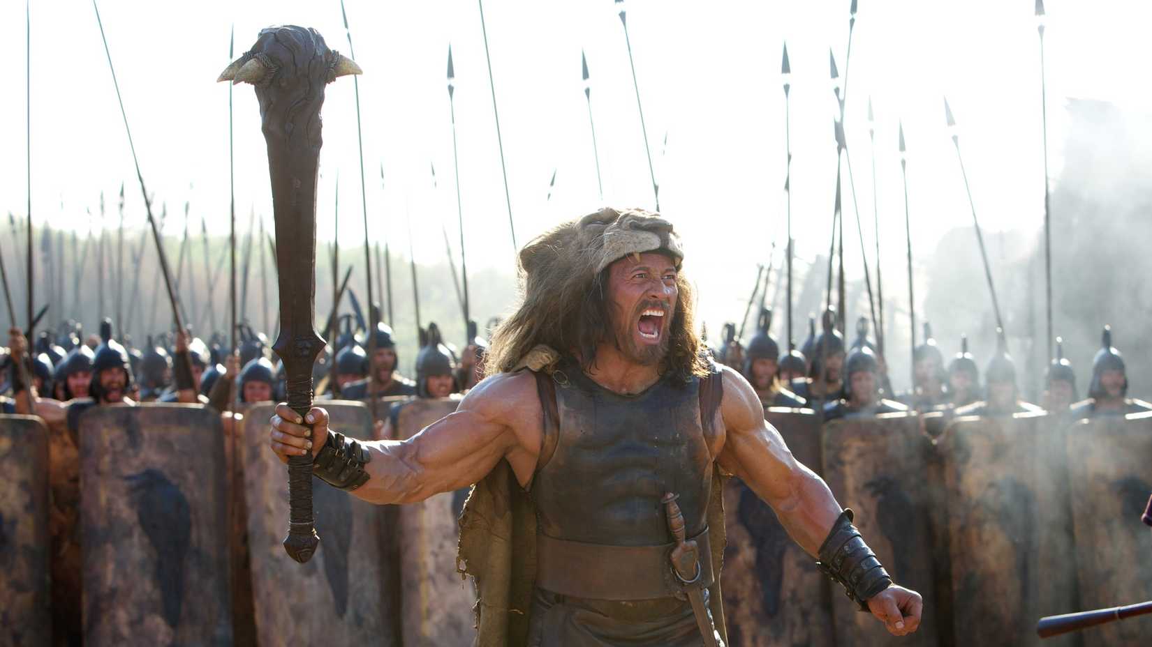 Dwayne Johnson yelling in Hercules