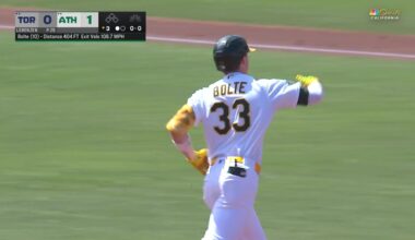 Henry Bolte's homer in the 4th inning helps Athletics beat Blue Jays 2-0