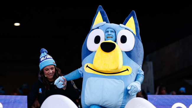 Sam Mac showed his love for Bluey when he came as the character to the Big Freeze in June, helping to fight against motor neuron disease.