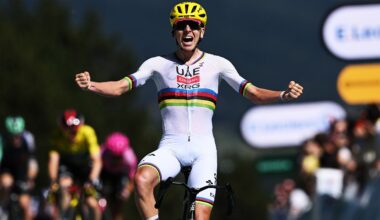 'First day back, last day with rainbow' – Tadej Pogačar shows off scar from collarbone surgery as he returns to riding outdoors for the first time since season-ending crash