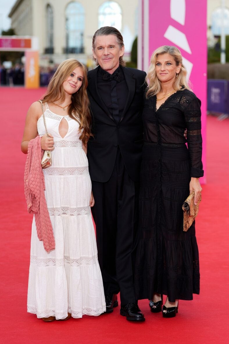 Ethan Hawke & family at Deauville Film Festival