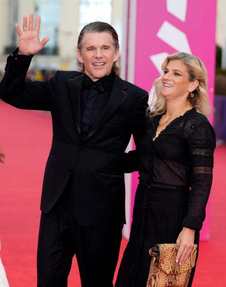 Ethan Hawke & family at Deauville Film Festival