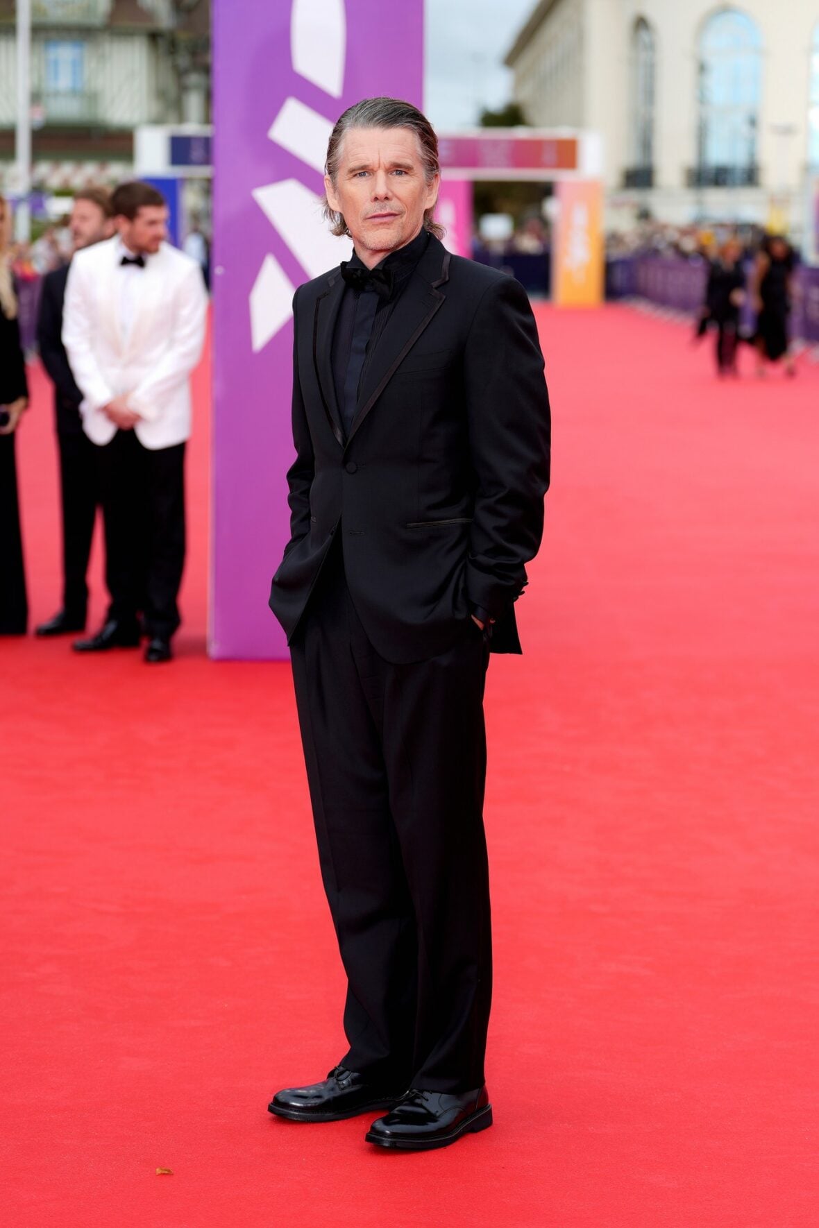 Ethan Hawke & family at Deauville Film Festival