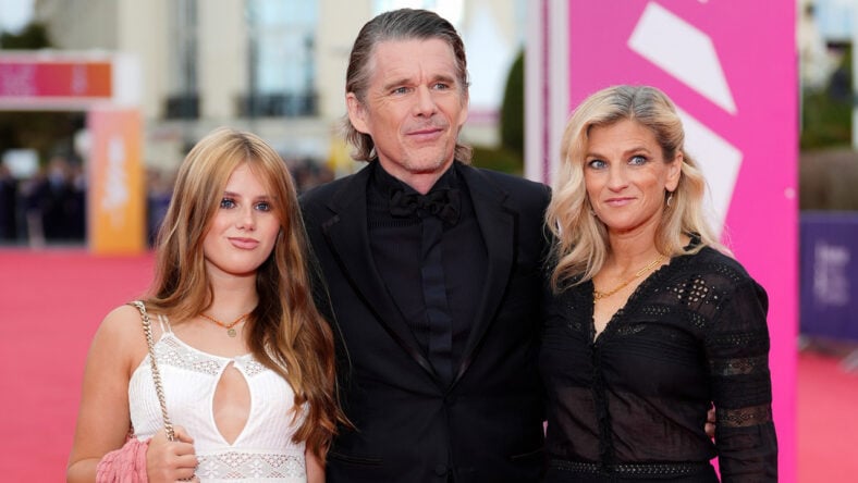 Ethan Hawke & family at Deauville Film Festival
