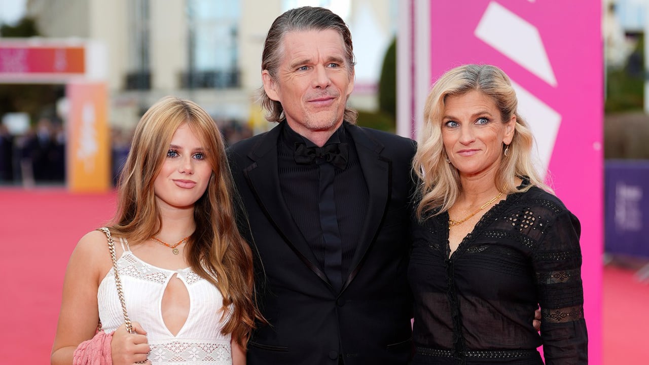 Ethan Hawke Makes Rare Red Carpet Appearance with Wife Ryan & Daughter Indiana, 15, at Deauville American Film Festival 2026! | Just Jared