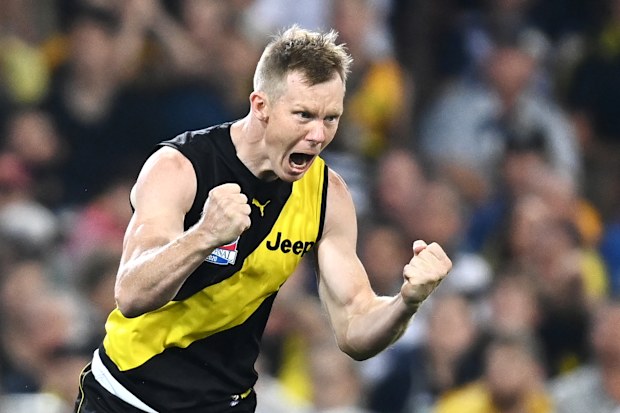 Jack Riewoldt is a three-time AFL winner with Richmond.