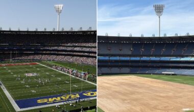 MCG immediately moves on from NFL in staggering 24-hour transformation with AFL grand final on the horizon